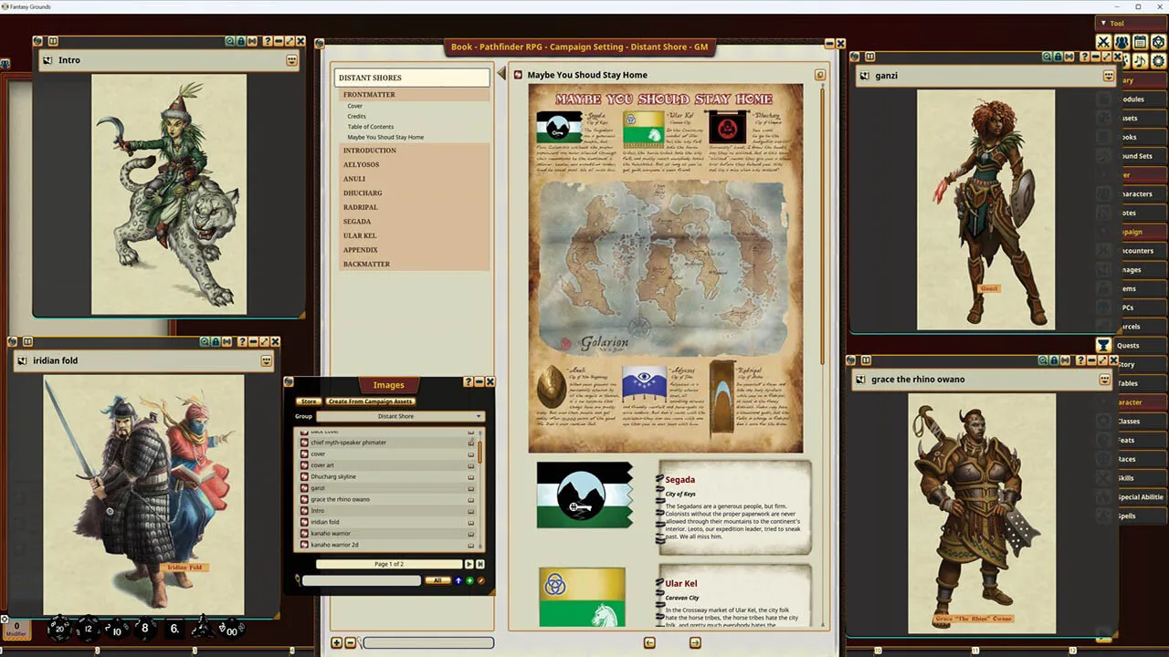 Fantasy Grounds - Pathfinder RPG - Campaign Setting: Distant Shores Screenshot 1