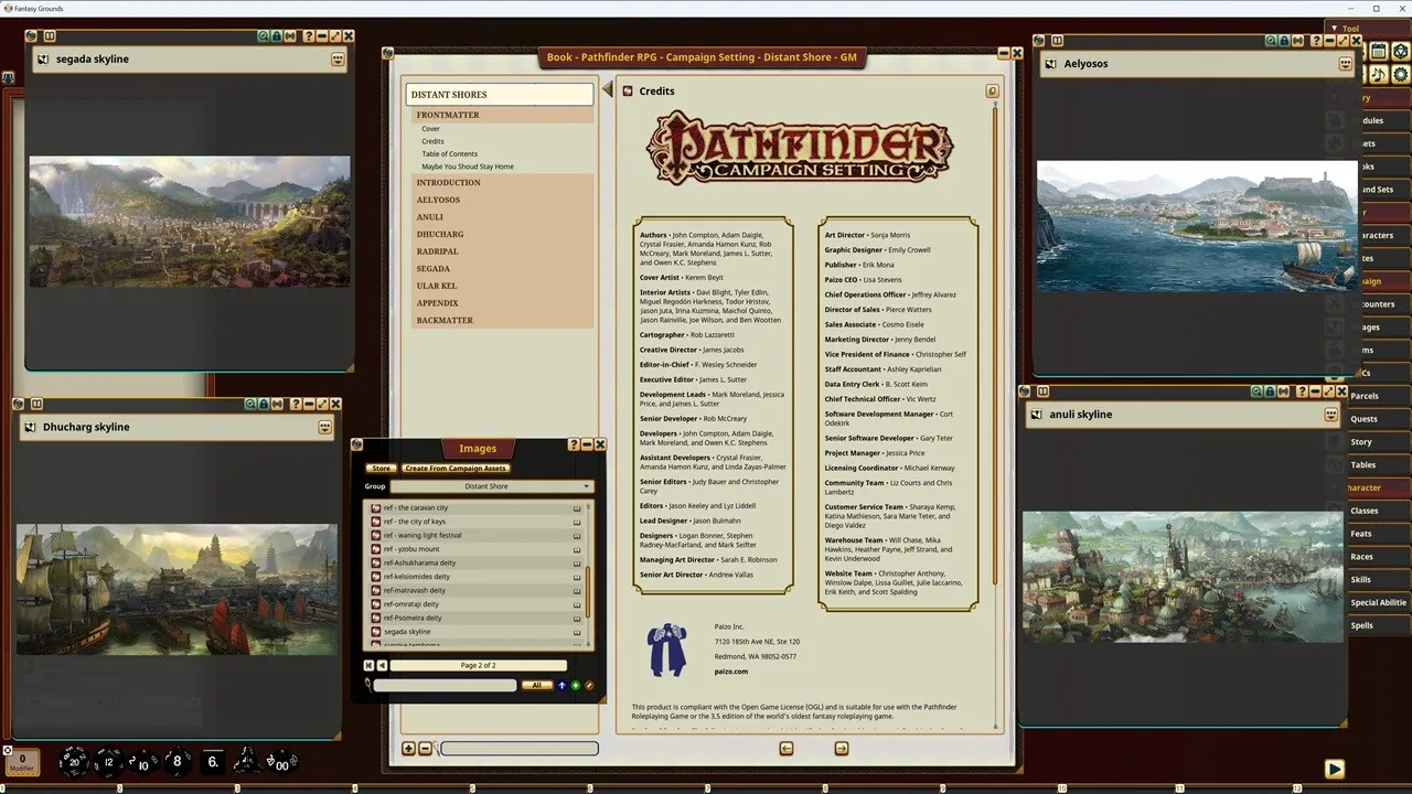 Fantasy Grounds - Pathfinder RPG - Campaign Setting: Distant Shores Screenshot 0