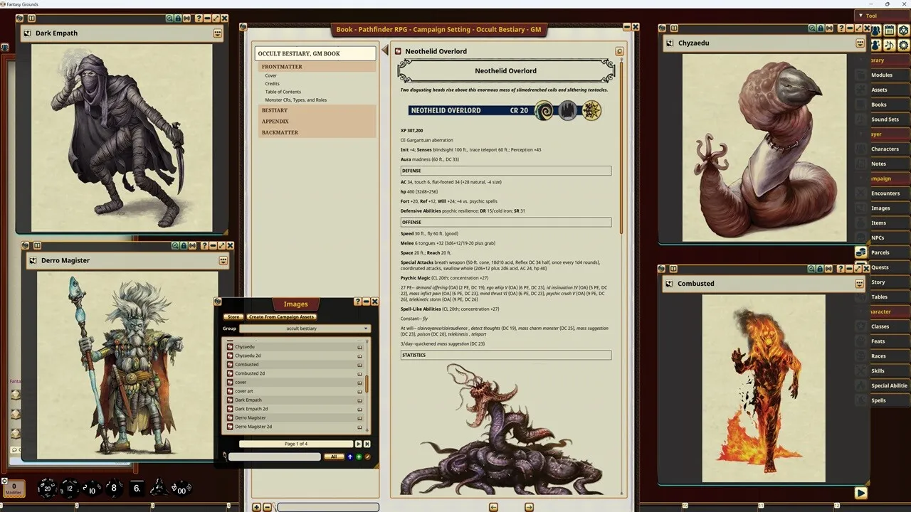 Fantasy Grounds - Pathfinder RPG - Campaign Setting: Occult Bestiary Screenshot 3