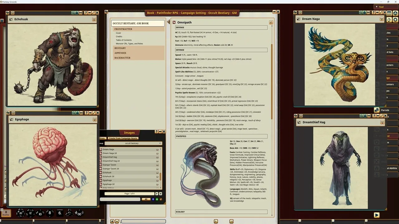 Fantasy Grounds - Pathfinder RPG - Campaign Setting: Occult Bestiary Screenshot 0