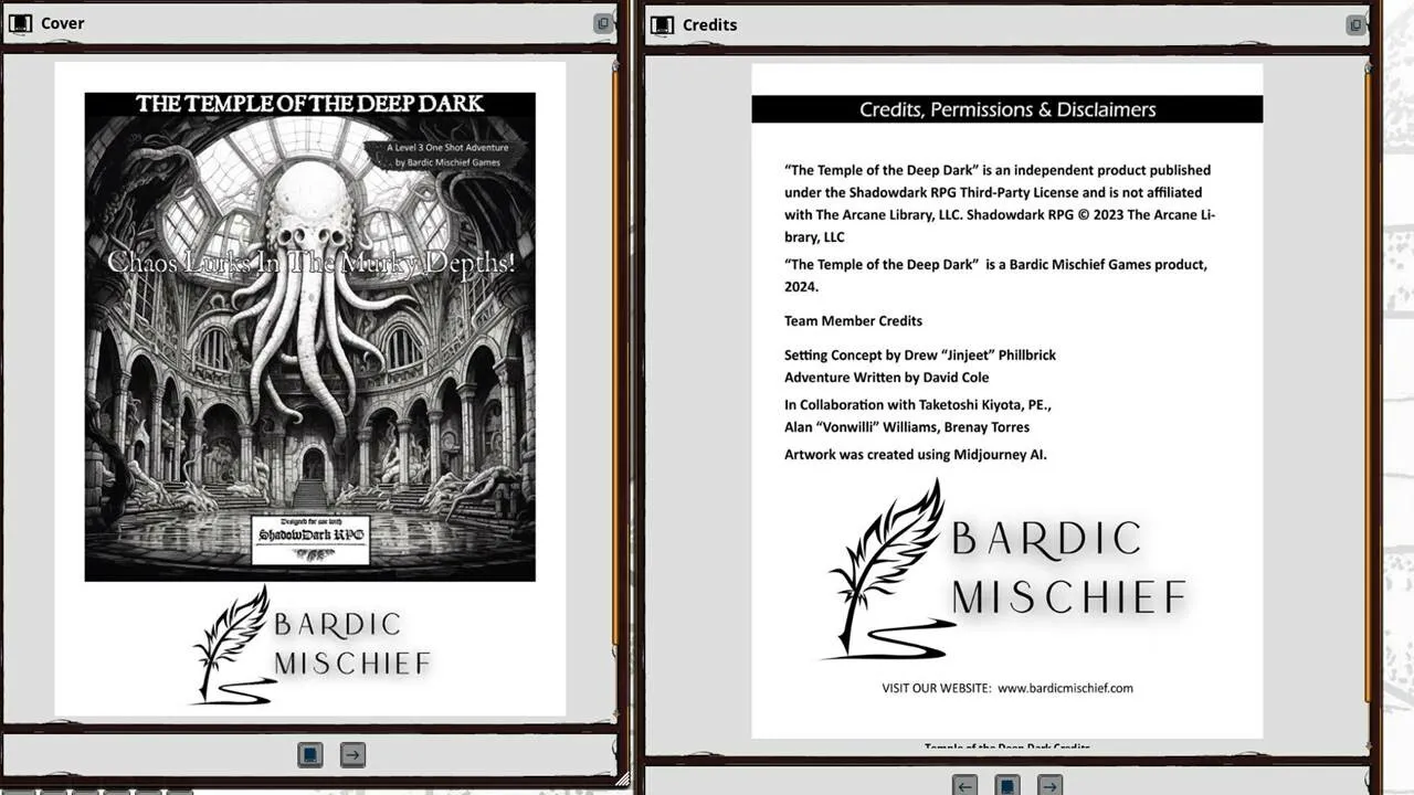 Fantasy Grounds - Temple of the Deep Dark Screenshot 0