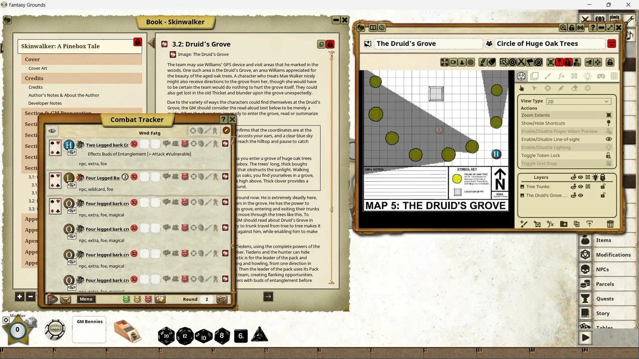 Fantasy Grounds - Skinwalker Screenshot 1