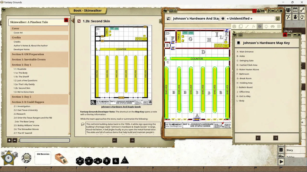 Fantasy Grounds - Skinwalker Screenshot 5
