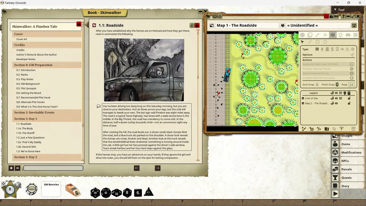 Fantasy Grounds - Skinwalker Screenshot 8
