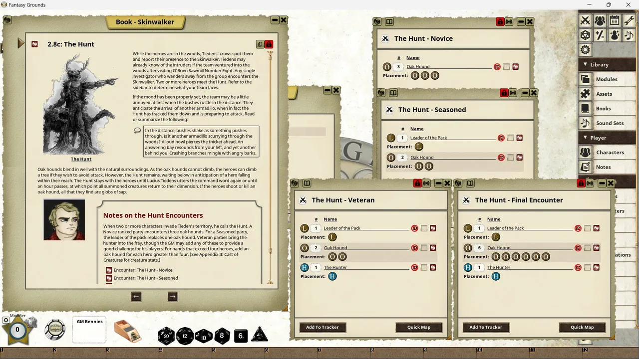 Fantasy Grounds - Skinwalker Screenshot 9