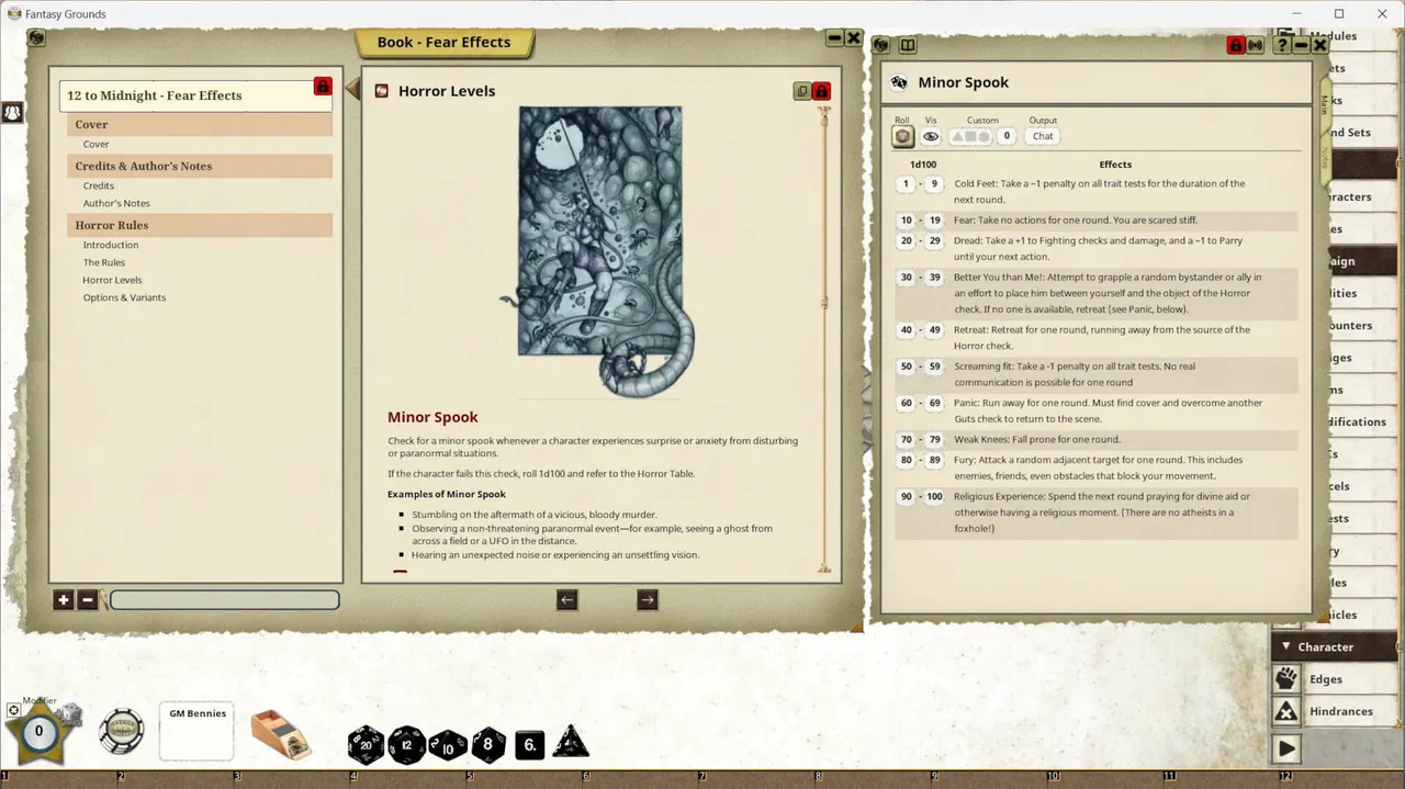 Fantasy Grounds - Fear Effects Screenshot 4