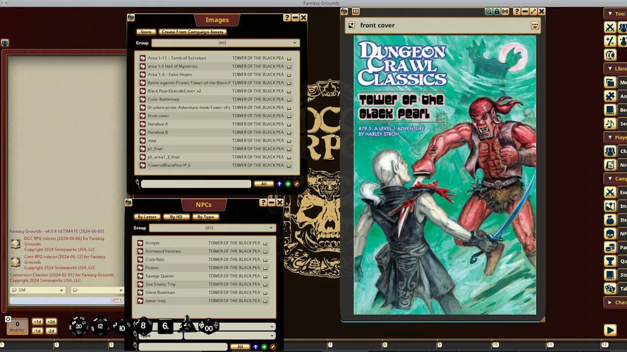 Fantasy Grounds - Dungeon Crawl Classics #79.5: Tower of the Black Pearl Screenshot 2