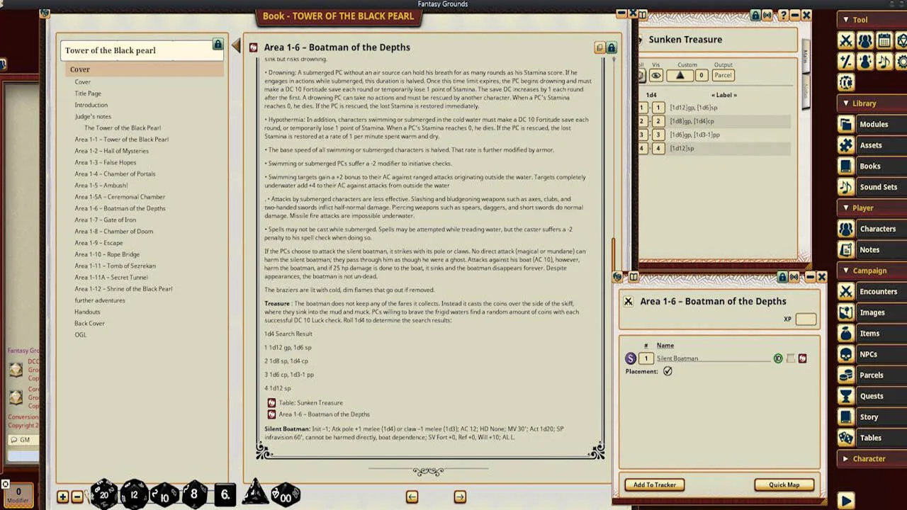 Fantasy Grounds - Dungeon Crawl Classics #79.5: Tower of the Black Pearl Screenshot 0