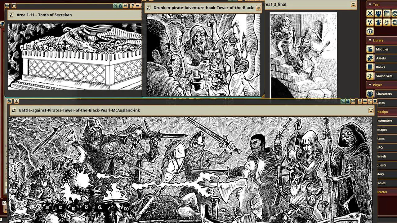 Fantasy Grounds - Dungeon Crawl Classics #79.5: Tower of the Black Pearl Screenshot 4