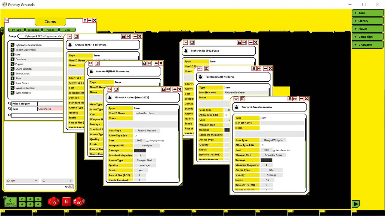Fantasy Grounds - Cyberpunk RED - Cyberpunk: Edgerunners Mission Kit Screenshot 2