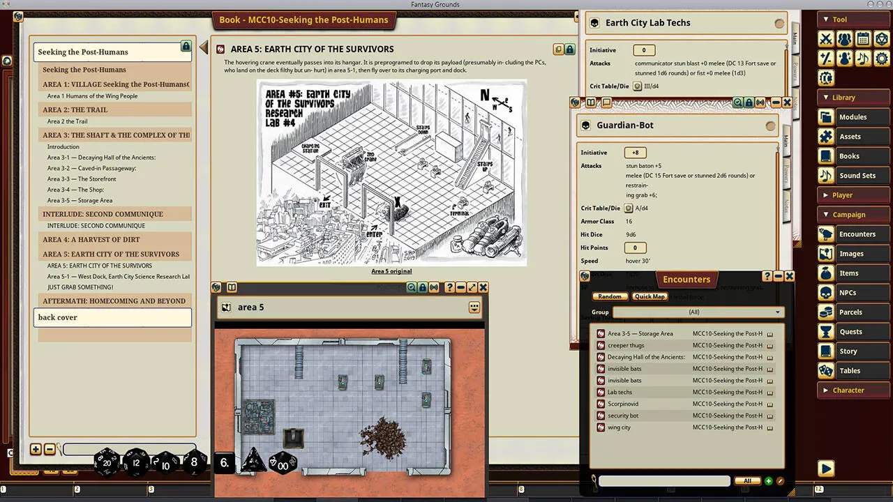 Fantasy Grounds - Mutant Crawl Classics #10: Seeking the Post-Humans Screenshot 0