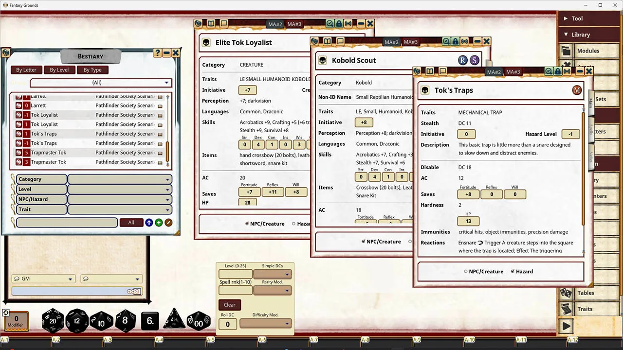 Fantasy Grounds - Pathfinder Society Scenario #5-07: Sewer Dragon Crisis Screenshot 1