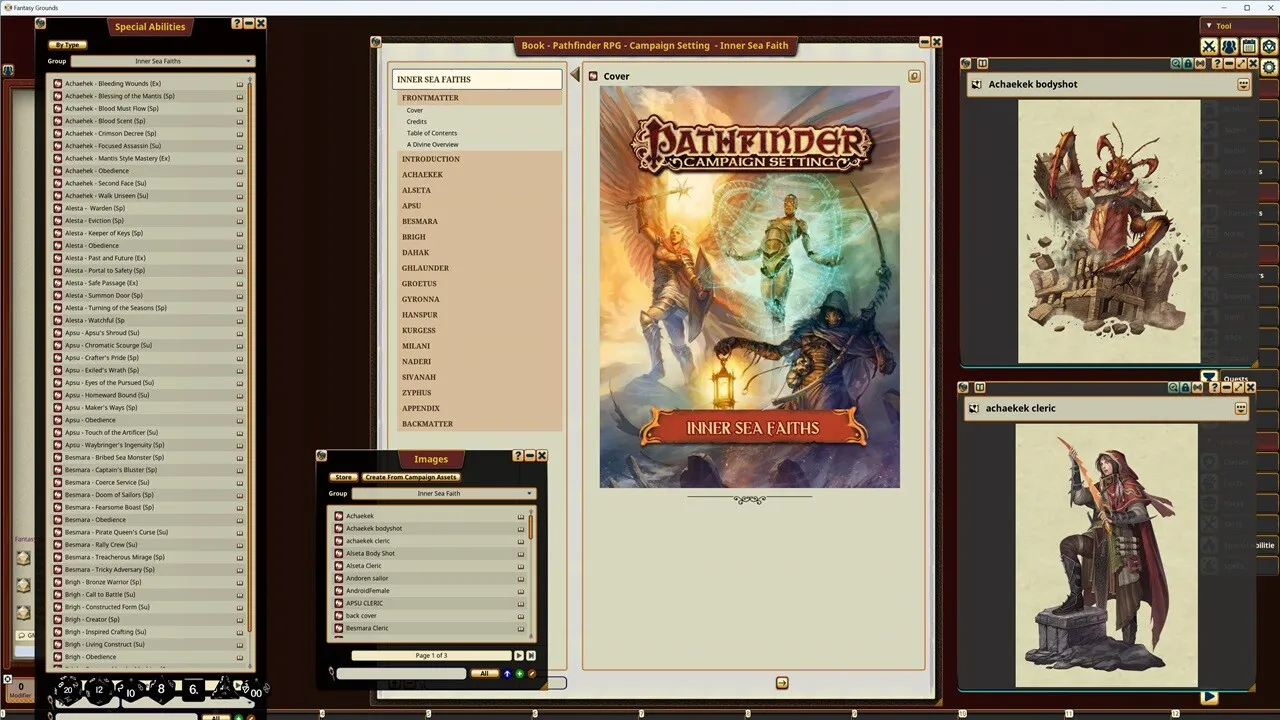 Fantasy Grounds - Pathfinder RPG - Campaign Setting: Inner Sea Faiths Screenshot 2