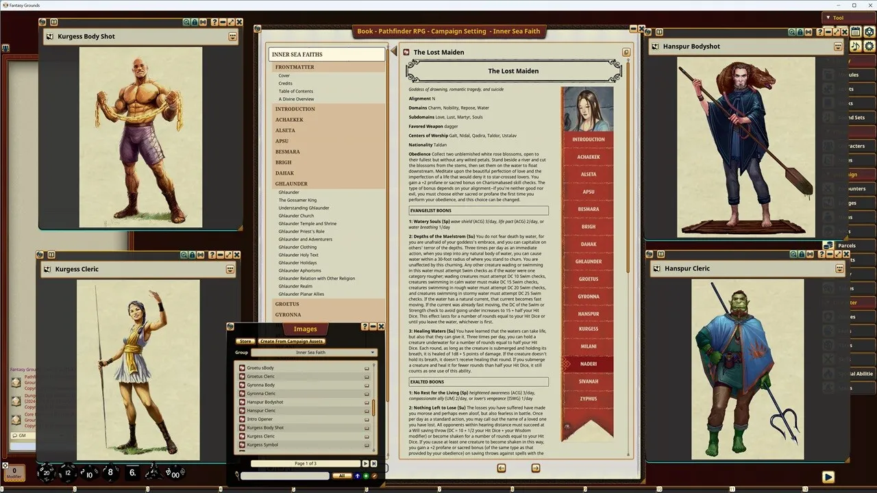 Fantasy Grounds - Pathfinder RPG - Campaign Setting: Inner Sea Faiths Screenshot 3