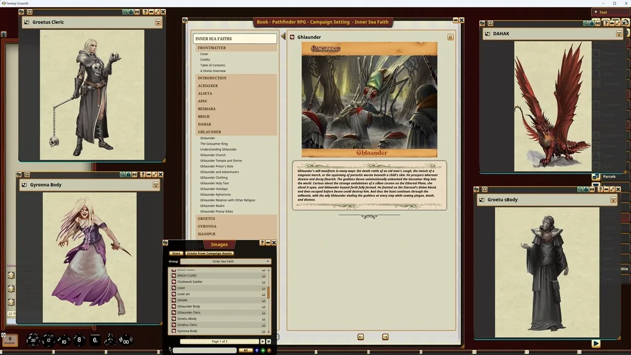 Fantasy Grounds - Pathfinder RPG - Campaign Setting: Inner Sea Faiths Screenshot 1