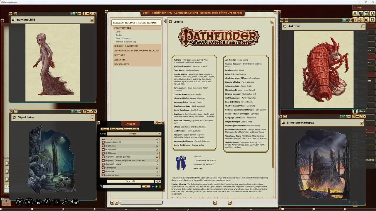 Fantasy Grounds - Pathfinder RPG - Campaign Setting: Belkzen, Hold of the Orc Hordes Screenshot 1