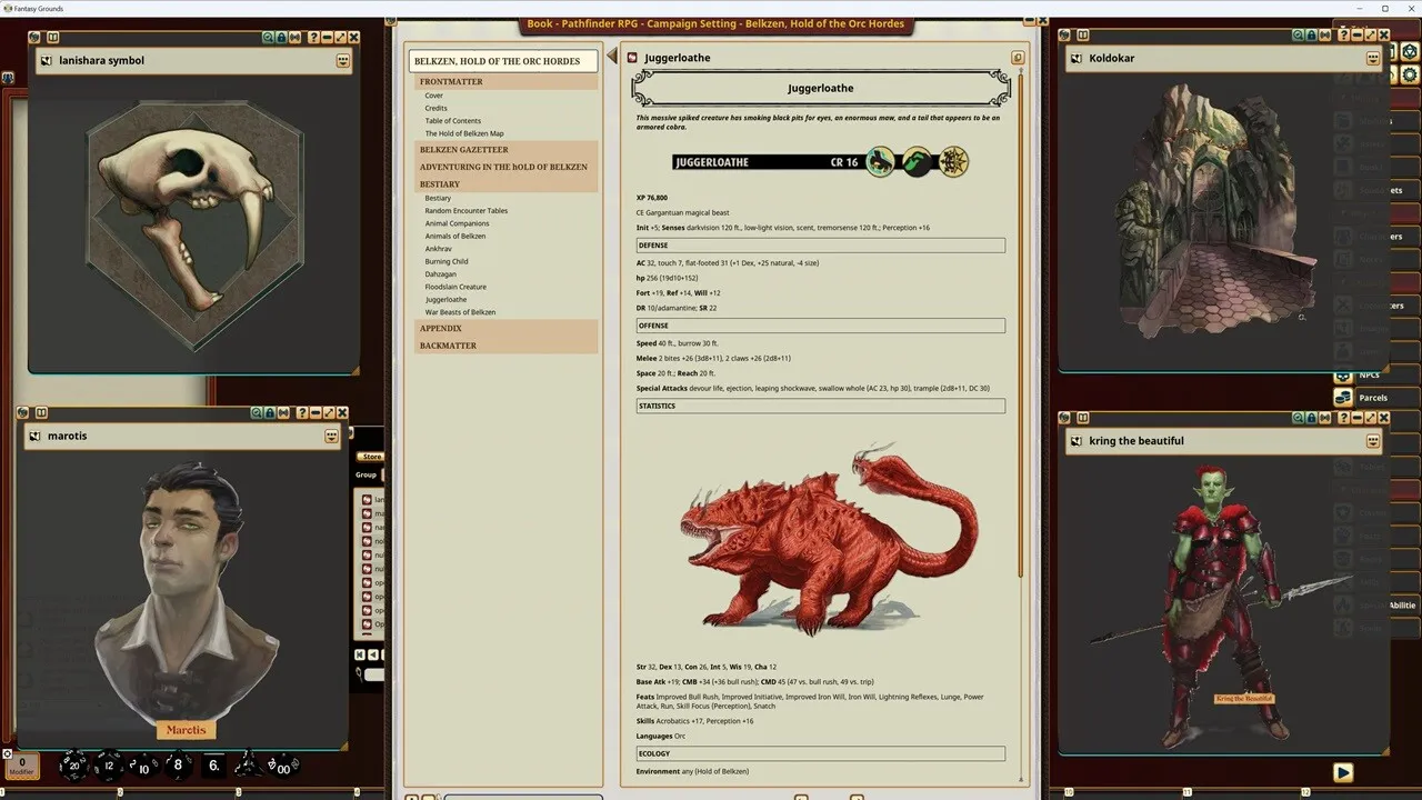 Fantasy Grounds - Pathfinder RPG - Campaign Setting: Belkzen, Hold of the Orc Hordes Screenshot 0