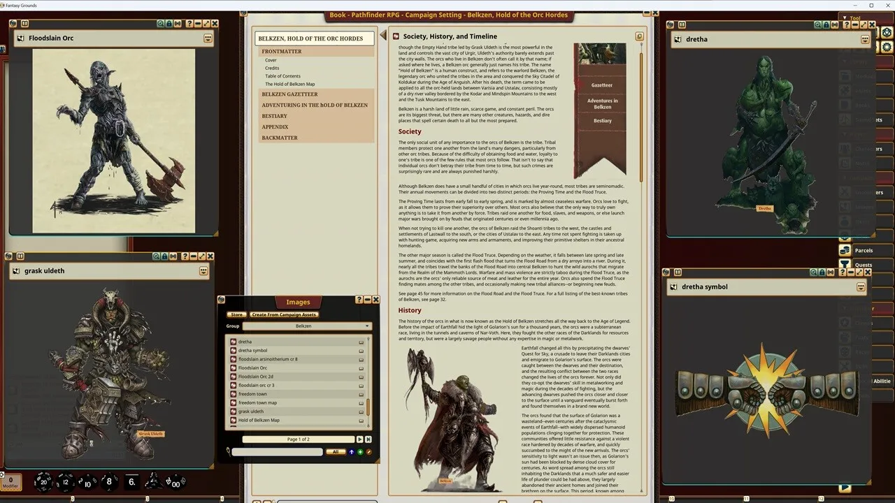 Fantasy Grounds - Pathfinder RPG - Campaign Setting: Belkzen, Hold of the Orc Hordes Screenshot 2