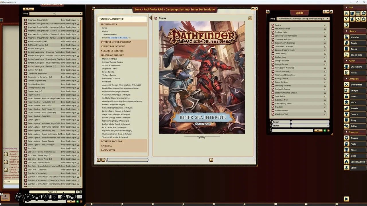 Fantasy Grounds - Pathfinder RPG - Campaign Setting: Inner Sea Intrigue Screenshot 2