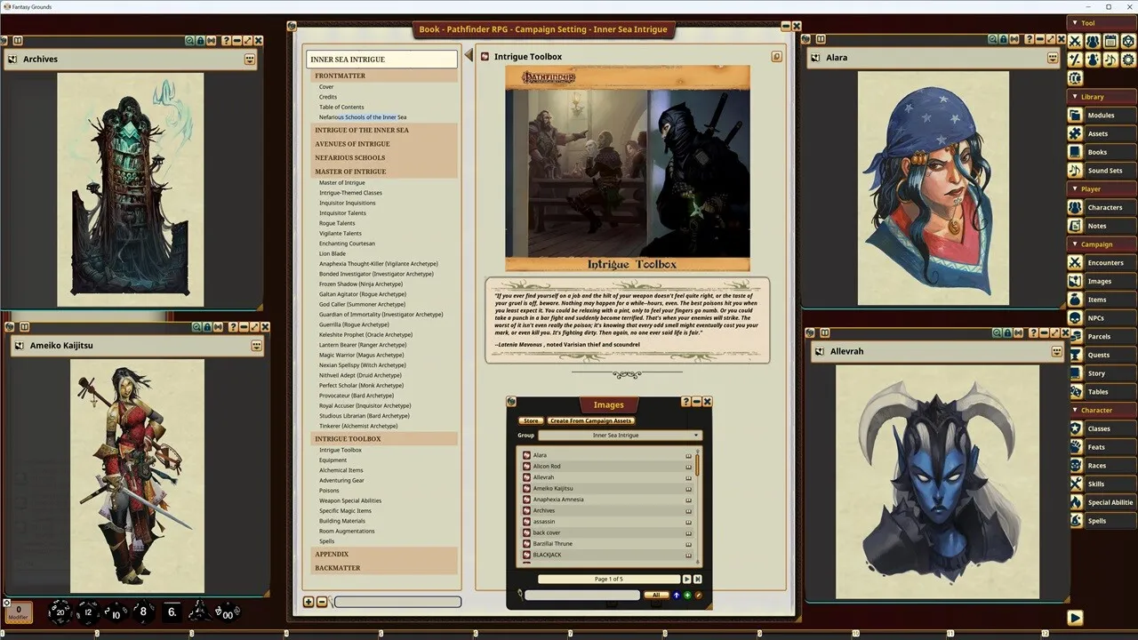 Fantasy Grounds - Pathfinder RPG - Campaign Setting: Inner Sea Intrigue Screenshot 0