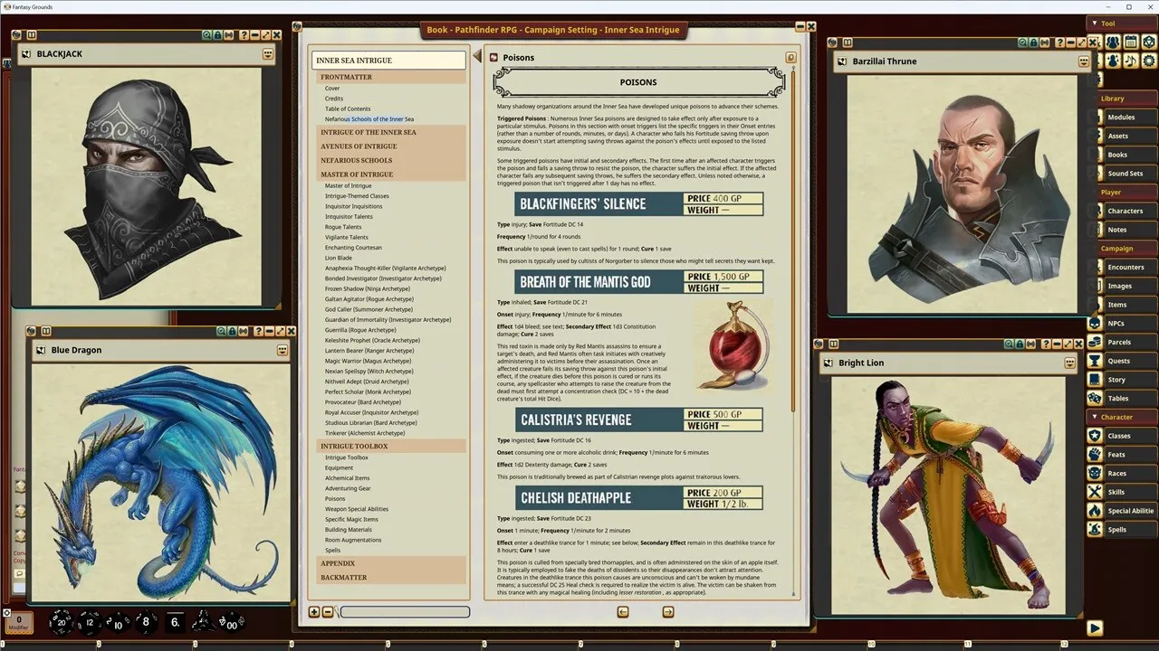 Fantasy Grounds - Pathfinder RPG - Campaign Setting: Inner Sea Intrigue Screenshot 4