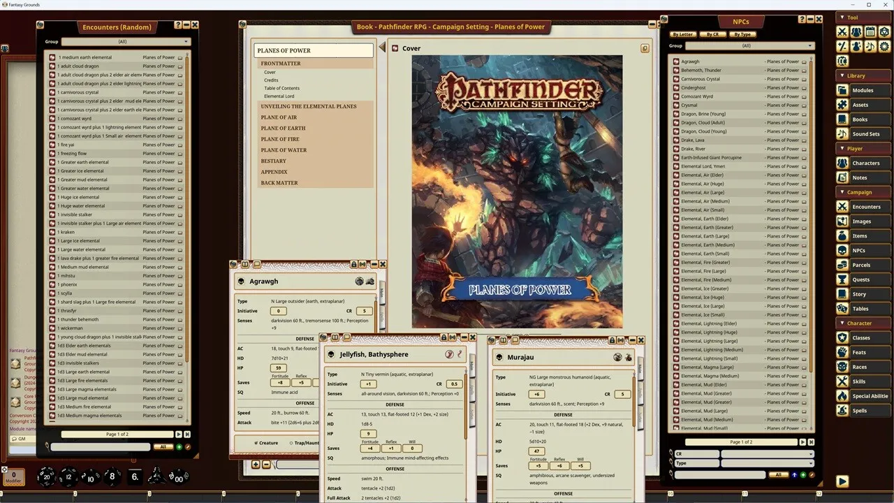 Fantasy Grounds - Pathfinder RPG - Campaign Setting: Planes of Power Screenshot 0