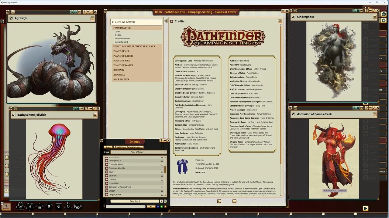 Fantasy Grounds - Pathfinder RPG - Campaign Setting: Planes of Power Screenshot 1