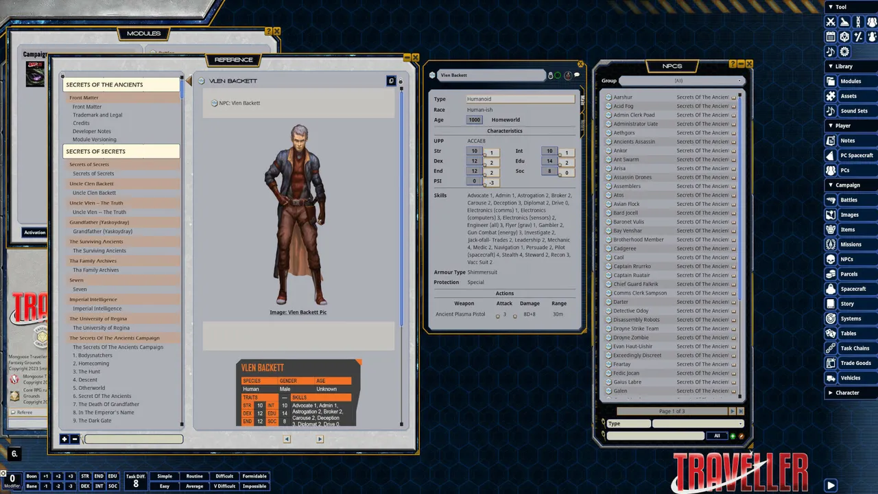 Fantasy Grounds - Secrets of the Ancients Screenshot 0