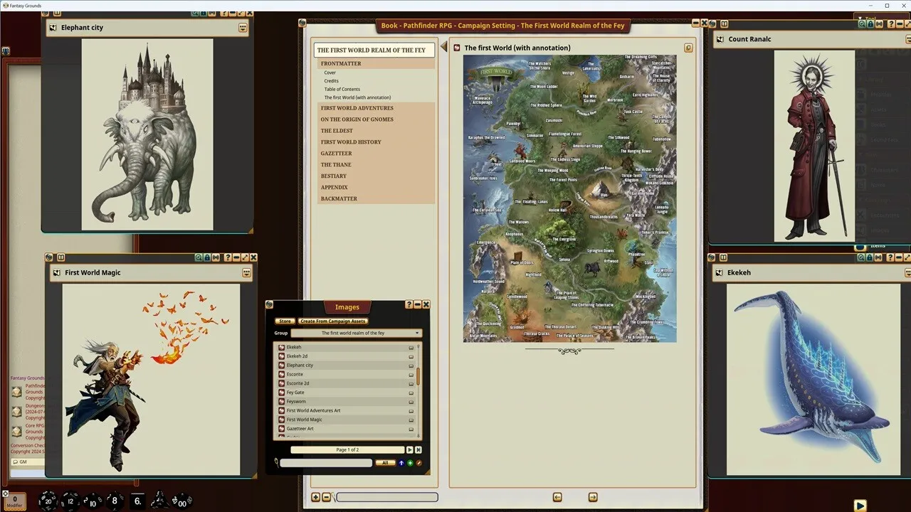 Fantasy Grounds - Pathfinder RPG - Campaign Setting: The First World, Realm of the Fey Screenshot 0