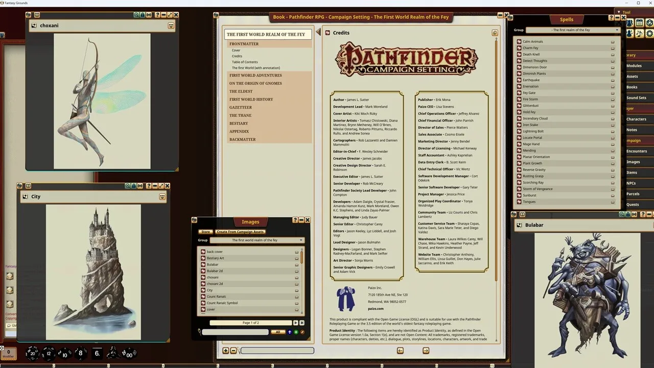 Fantasy Grounds - Pathfinder RPG - Campaign Setting: The First World, Realm of the Fey Screenshot 4
