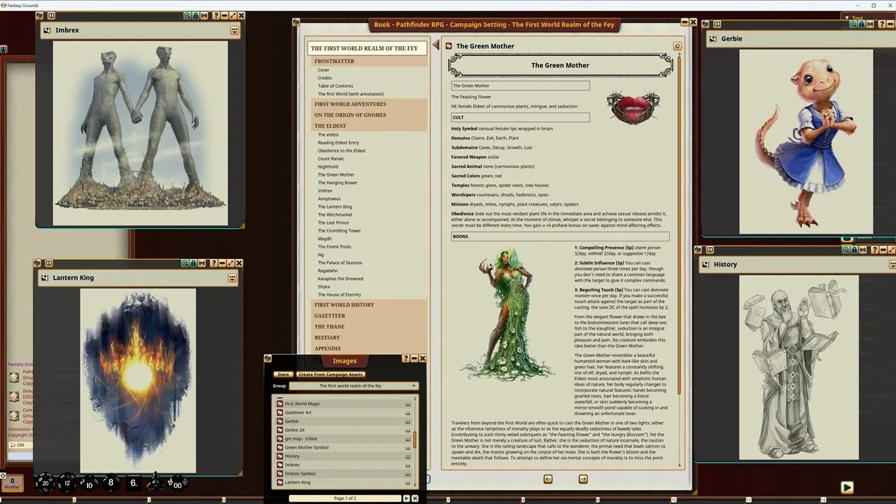 Fantasy Grounds - Pathfinder RPG - Campaign Setting: The First World, Realm of the Fey Screenshot 2