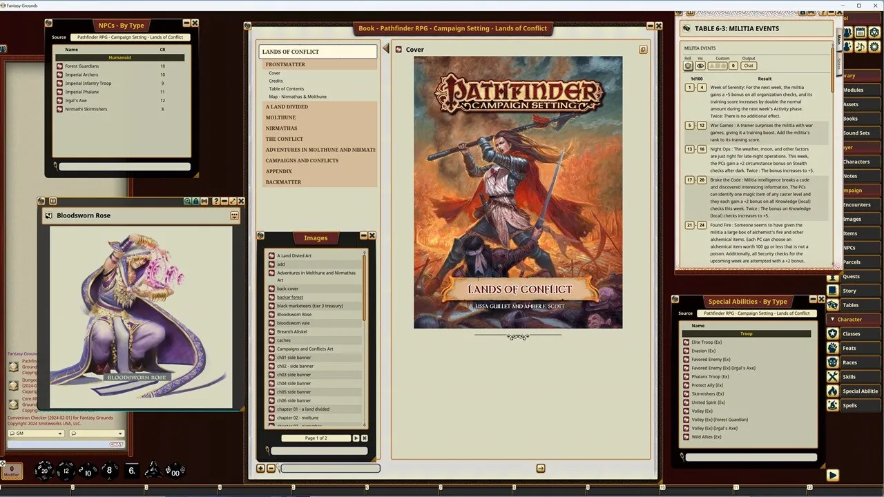 Fantasy Grounds - Pathfinder RPG - Campaign Setting: Lands of Conflict Screenshot 2