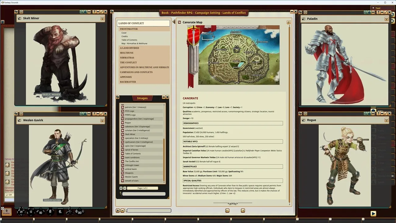 Fantasy Grounds - Pathfinder RPG - Campaign Setting: Lands of Conflict Screenshot 5