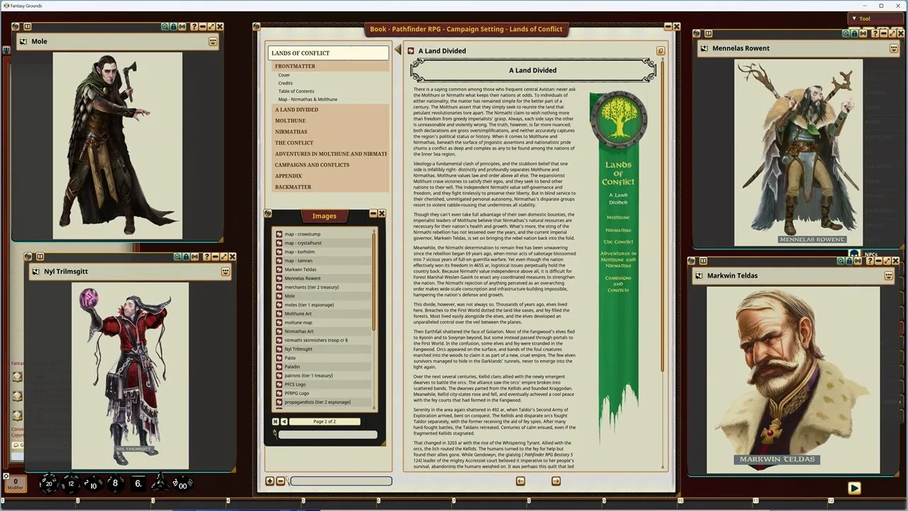 Fantasy Grounds - Pathfinder RPG - Campaign Setting: Lands of Conflict Screenshot 4
