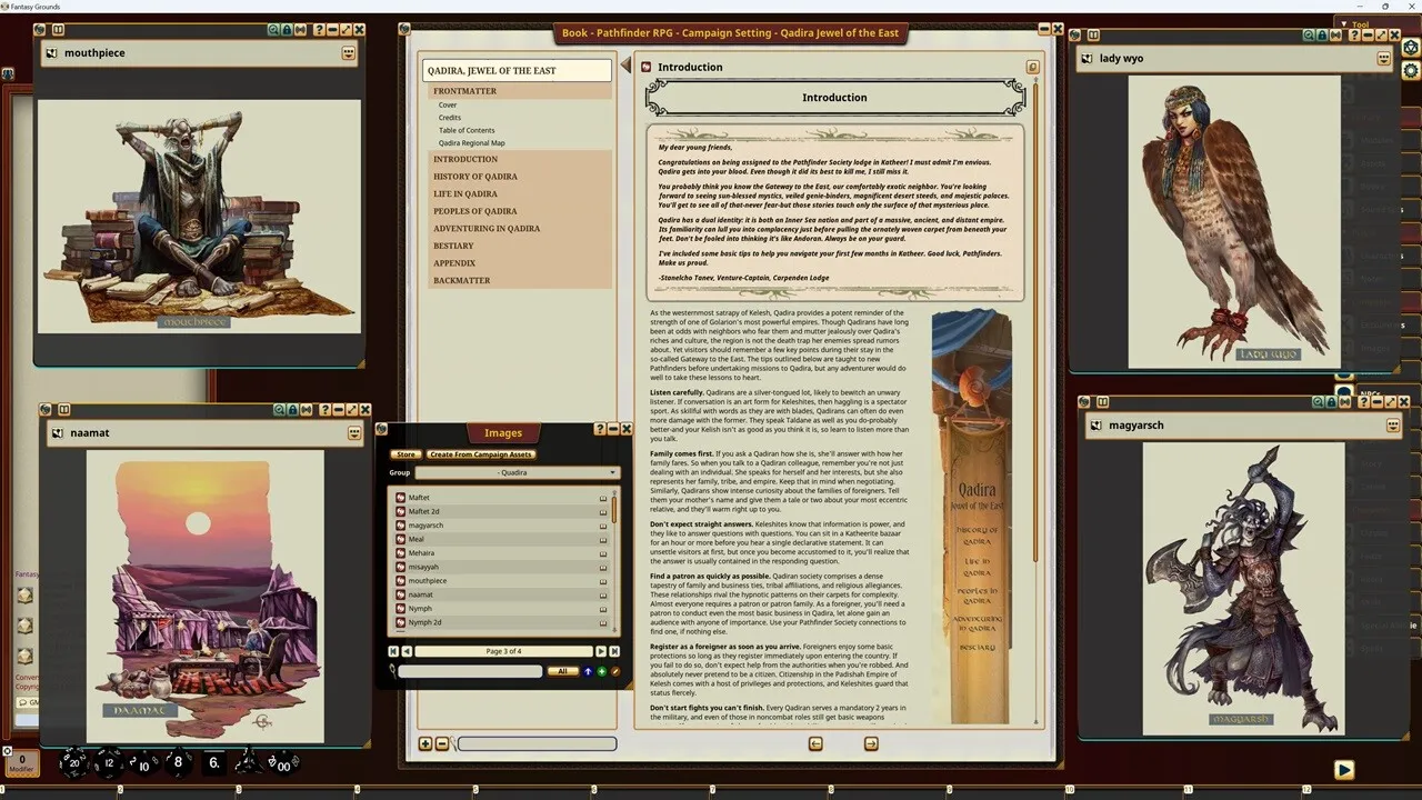 Fantasy Grounds - Pathfinder RPG - Campaign Setting: Qadira, Jewel of the East Screenshot 3