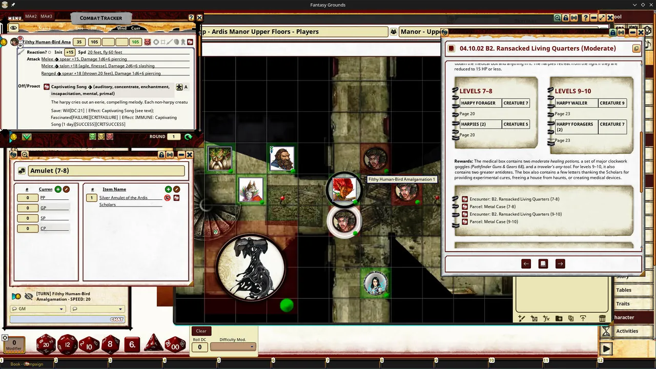 Fantasy Grounds - Pathfinder 2 RPG - Pathfinder Society Scenario 4.06 - Signal from the Electric Laboratory Screenshot 3