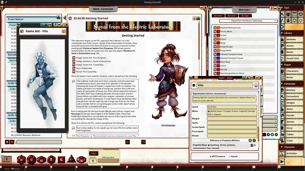Fantasy Grounds - Pathfinder 2 RPG - Pathfinder Society Scenario 4.06 - Signal from the Electric Laboratory Screenshot 0