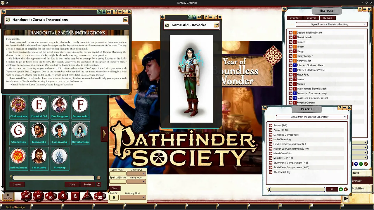 Fantasy Grounds - Pathfinder 2 RPG - Pathfinder Society Scenario 4.06 - Signal from the Electric Laboratory Screenshot 1