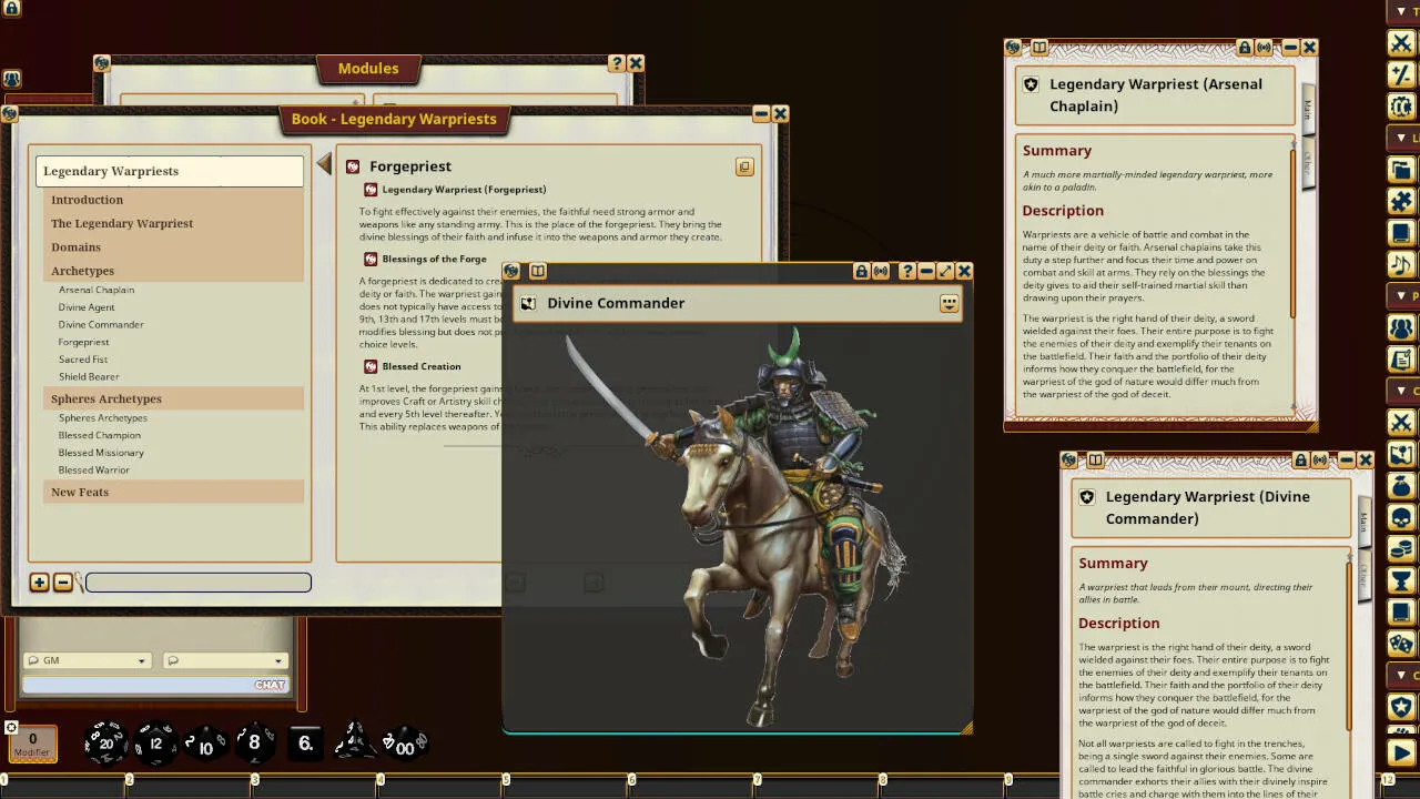 Fantasy Grounds - Legendary Classes Warpriests Screenshot 4
