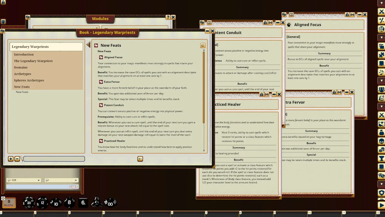 Fantasy Grounds - Legendary Classes Warpriests Screenshot 3