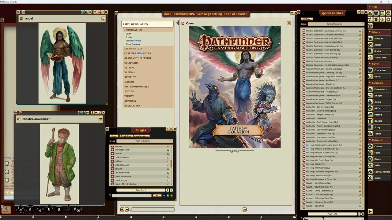 Fantasy Grounds - Pathfinder RPG - Campaign Setting: Faiths of Golarion Screenshot 3