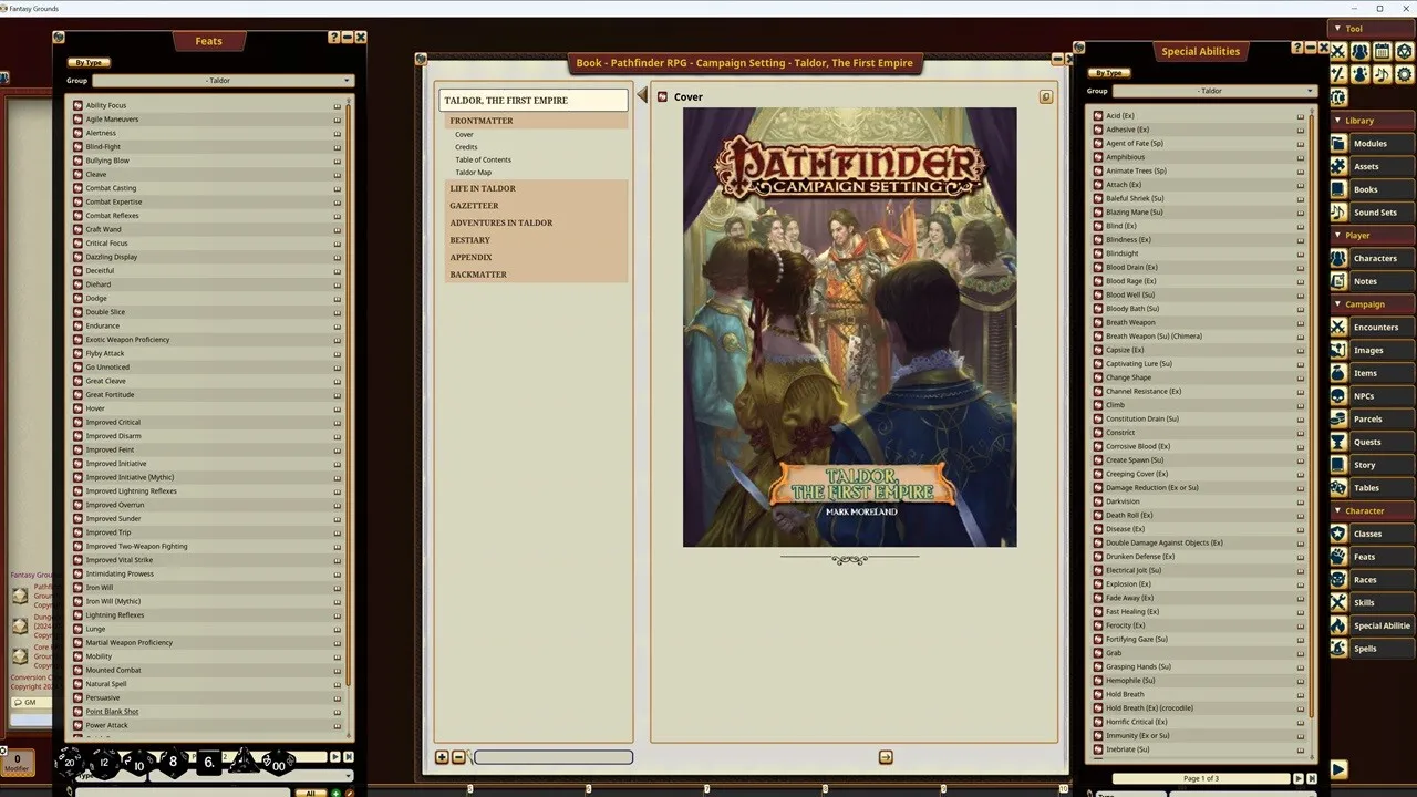 Fantasy Grounds - Pathfinder RPG - Campaign Setting: Taldor, The First Empire Screenshot 4