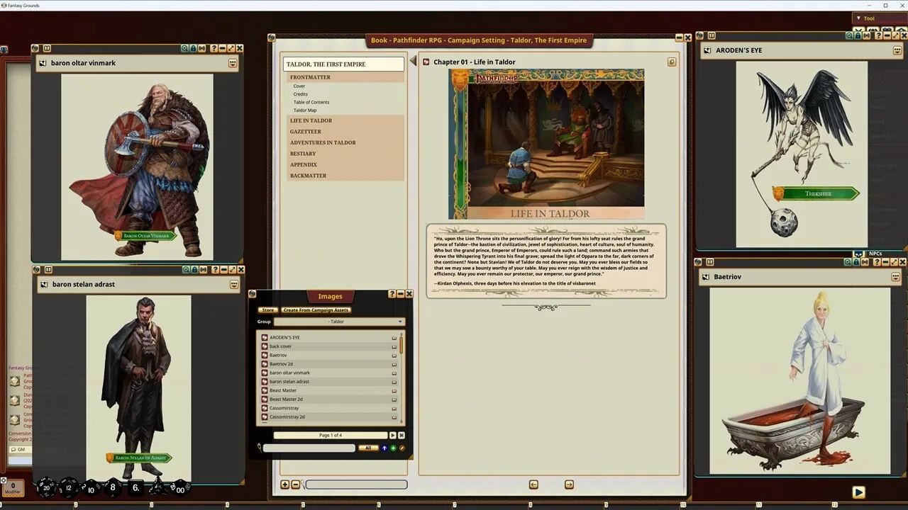 Fantasy Grounds - Pathfinder RPG - Campaign Setting: Taldor, The First Empire Screenshot 0