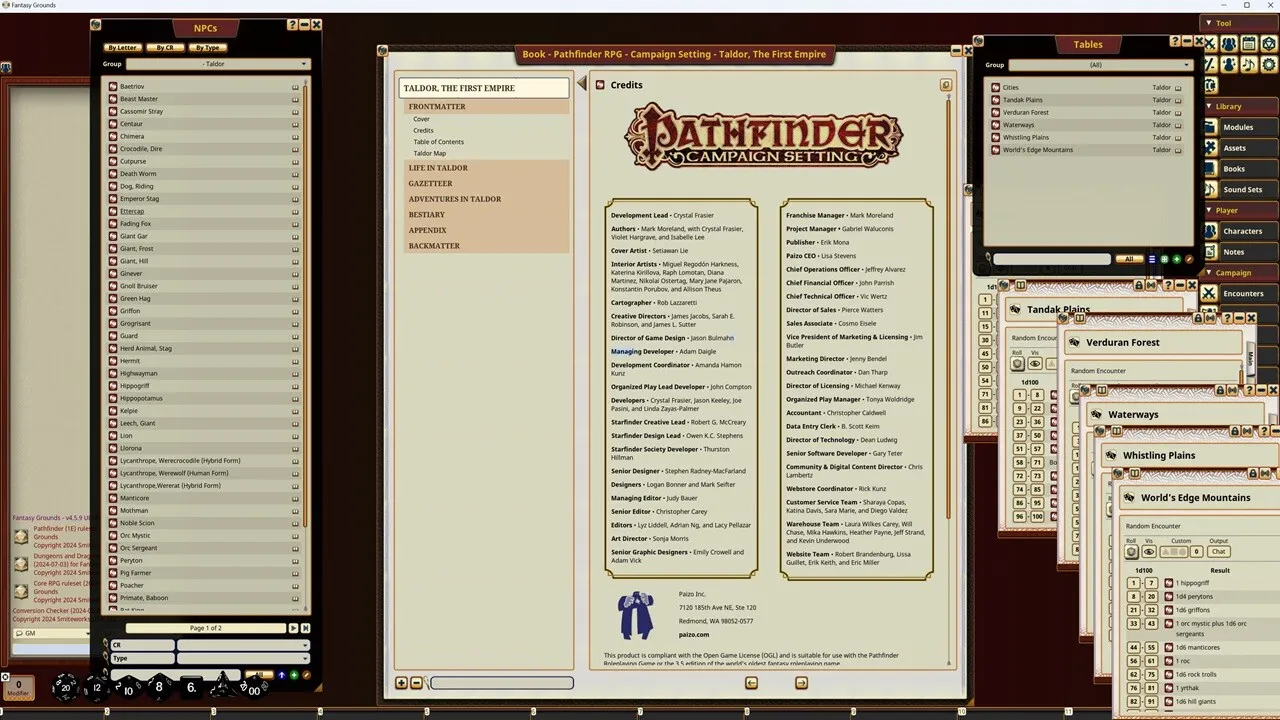 Fantasy Grounds - Pathfinder RPG - Campaign Setting: Taldor, The First Empire Screenshot 2