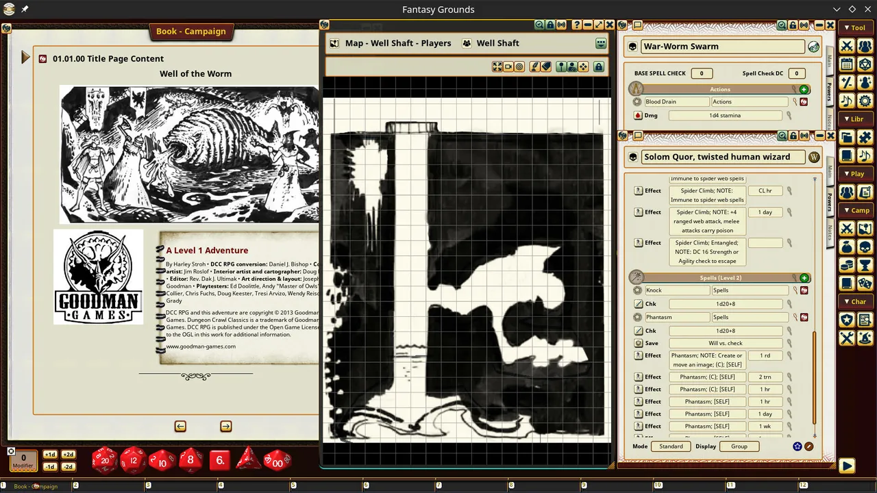 Fantasy Grounds - Dungeon Crawl Classics #76.5: Well of the Worm Screenshot 3