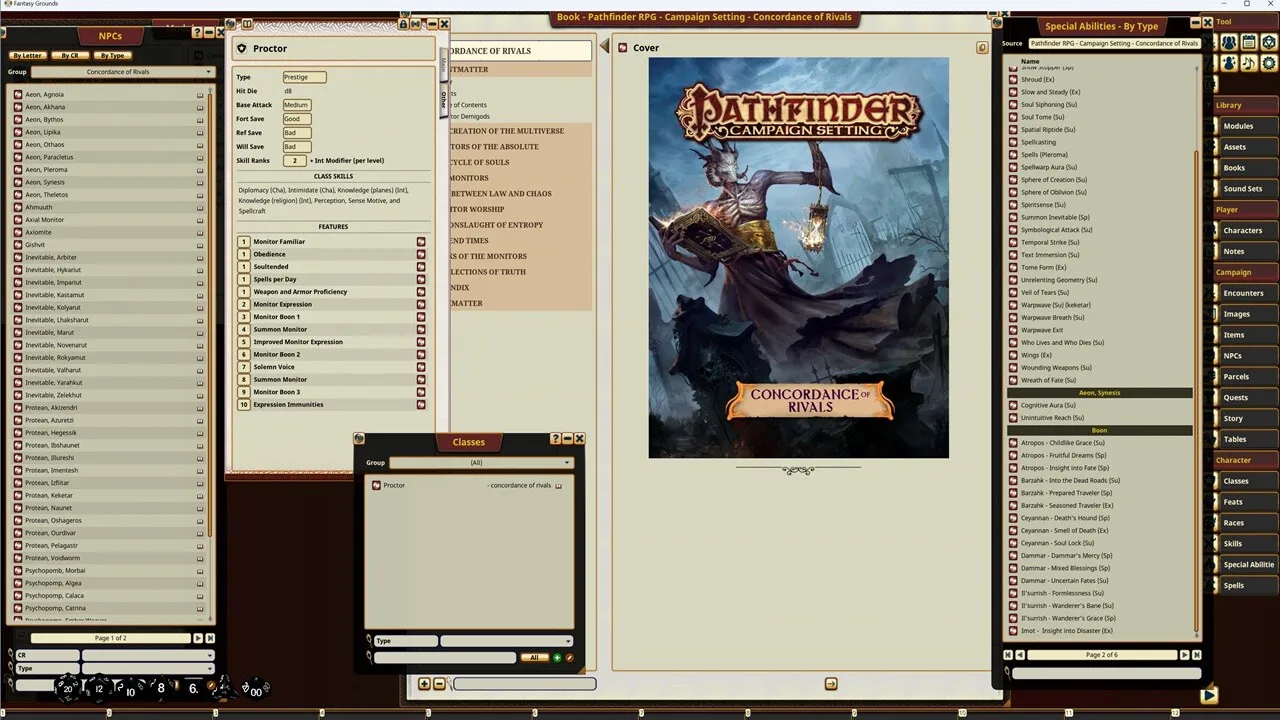 Fantasy Grounds - Pathfinder RPG - Campaign Setting: Concordance of Rivals Screenshot 1