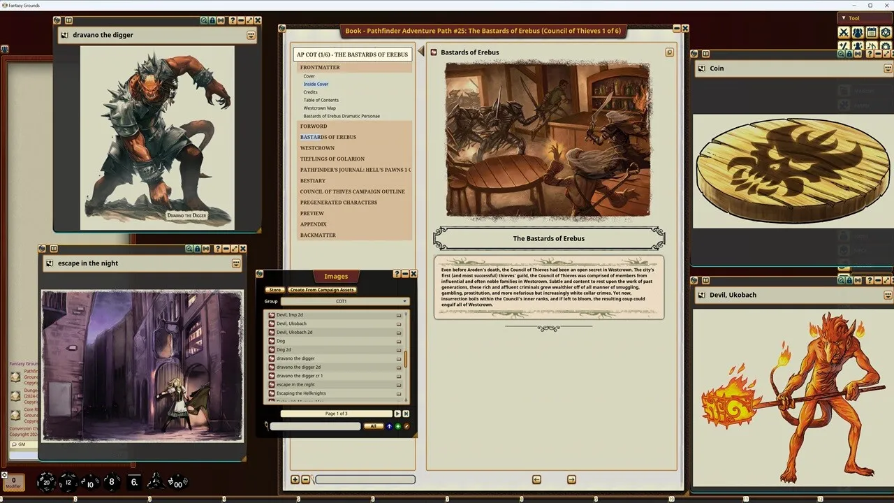 Fantasy Grounds - Pathfinder RPG - Council of Thieves Adventure Path (1 of 6) - The Bastards of Erebus Screenshot 3
