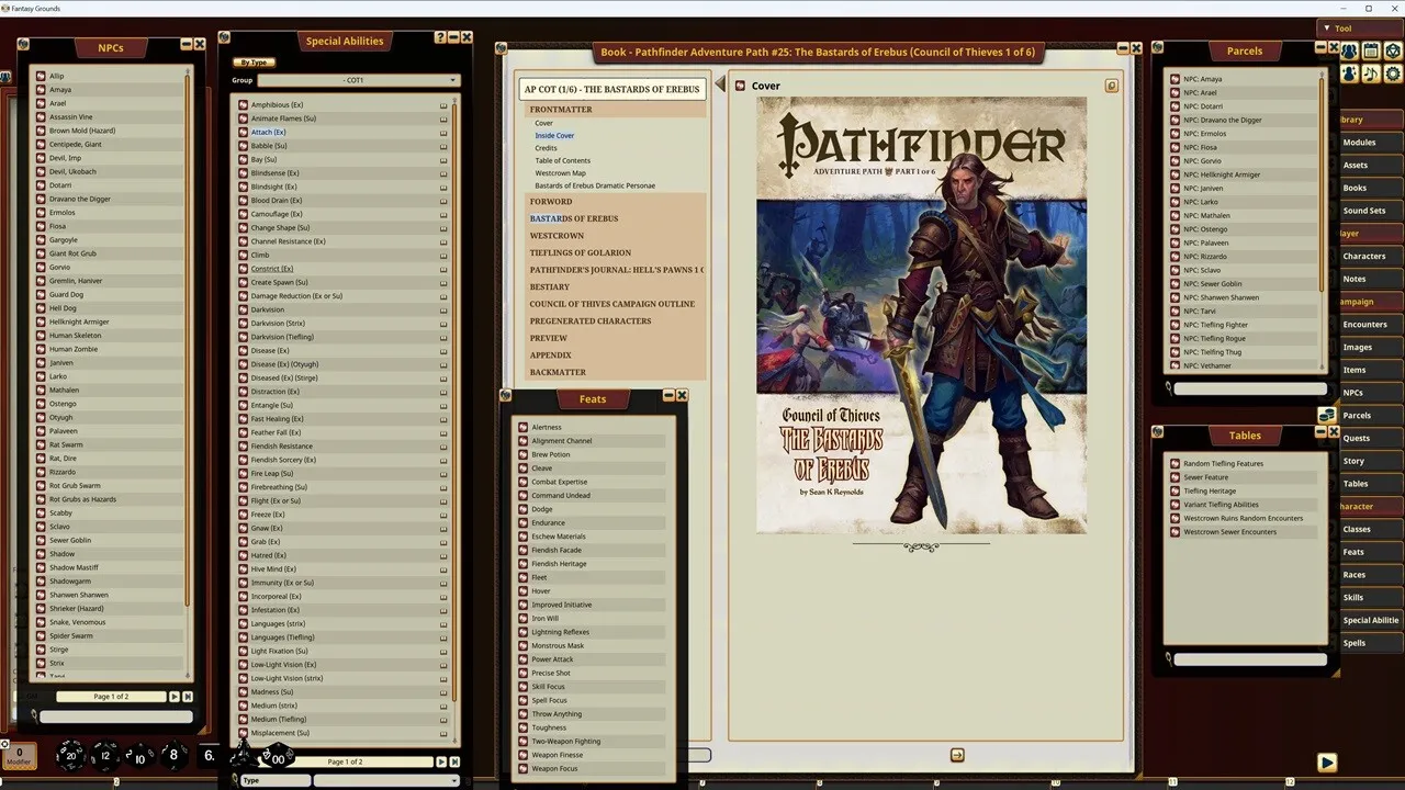Fantasy Grounds - Pathfinder RPG - Council of Thieves Adventure Path (1 of 6) - The Bastards of Erebus Screenshot 0