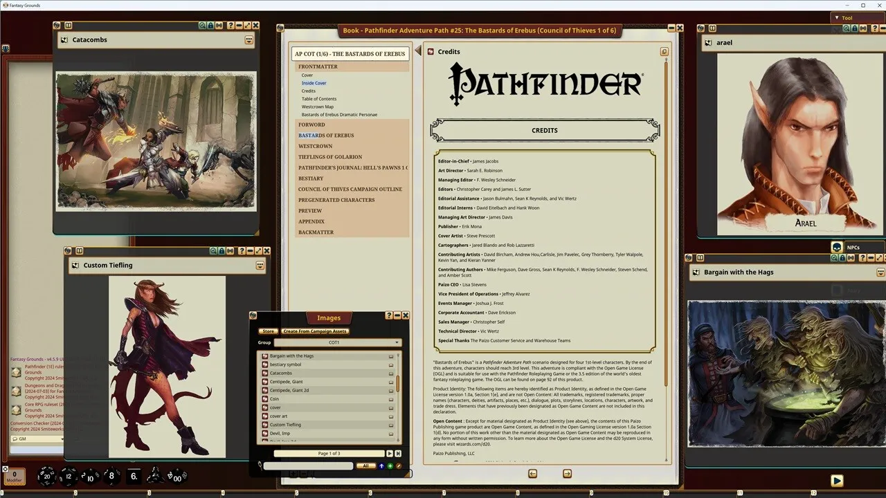 Fantasy Grounds - Pathfinder RPG - Council of Thieves Adventure Path (1 of 6) - The Bastards of Erebus Screenshot 2