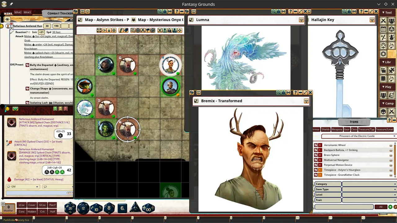Fantasy Grounds - Pathfinder 2 RPG - Pathfinder Society Scenario 4.11 - Prisoners of the Electric Castle Screenshot 2